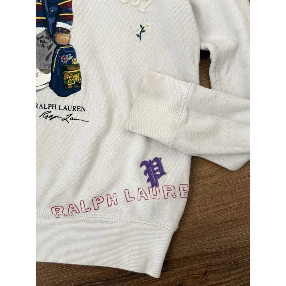 Polo Ralph Lauren Youth Size L 12-14 Polo‎ Bear Sweater Crew Neck Pullover